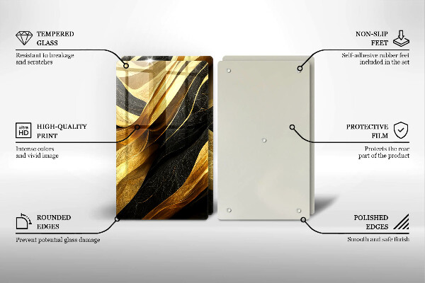 Sklo za varnú dosku Elegantná abstrakcia