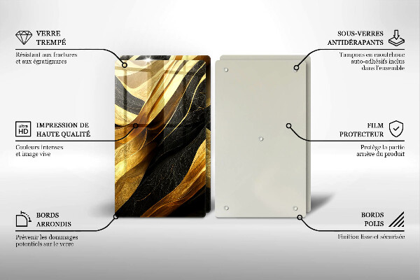 Sklo za varnú dosku Elegantná abstrakcia