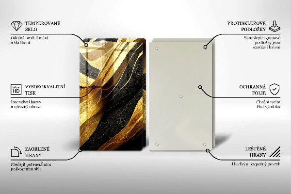 Sklo za varnú dosku Elegantná abstrakcia