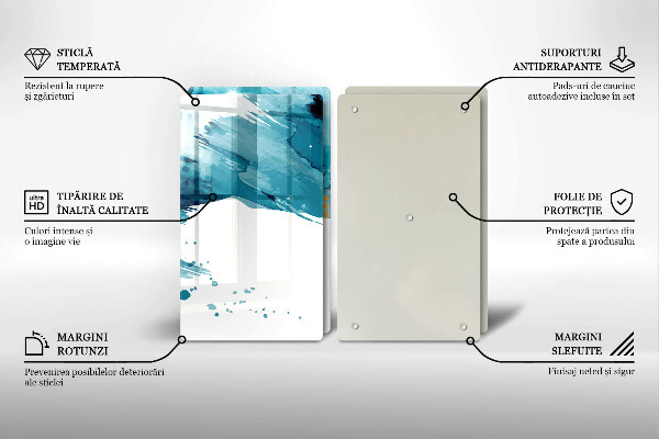 Sklo za varnú dosku Modré škvrny