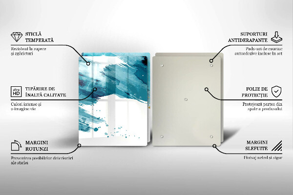 Sklo za varnú dosku Modré škvrny