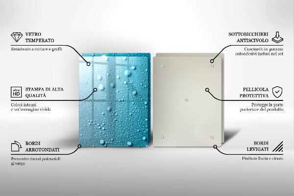 Sklo za varnú dosku Kvapky vody