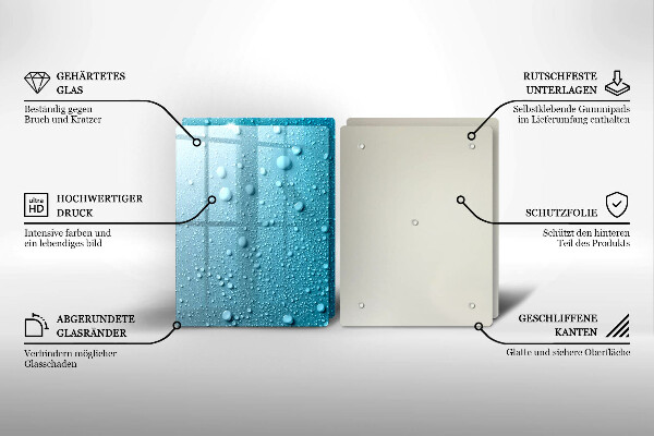 Sklo za varnú dosku Kvapky vody