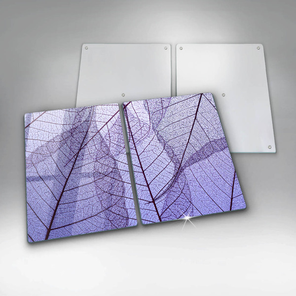 Sklo za varnú dosku Listy so žilami