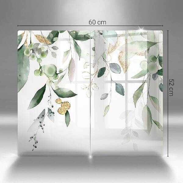 Sklo za varnú dosku Akvarelové listy