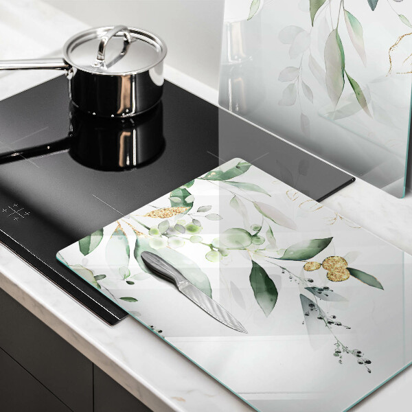 Sklo za varnú dosku Akvarelové listy