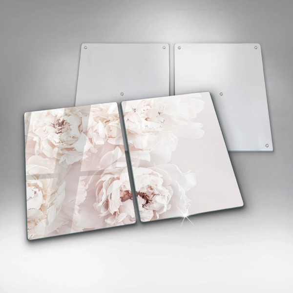 Sklo za varnú dosku Pastelové pivonky