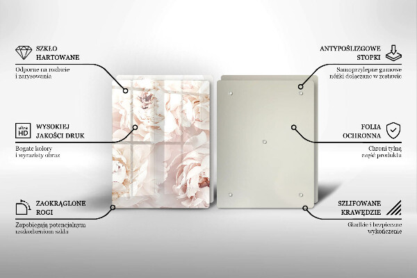 Sklo za varnú dosku Pastelové pivonky