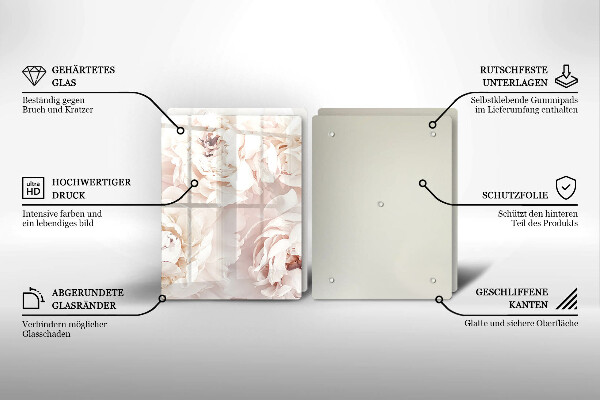 Sklo za varnú dosku Pastelové pivonky