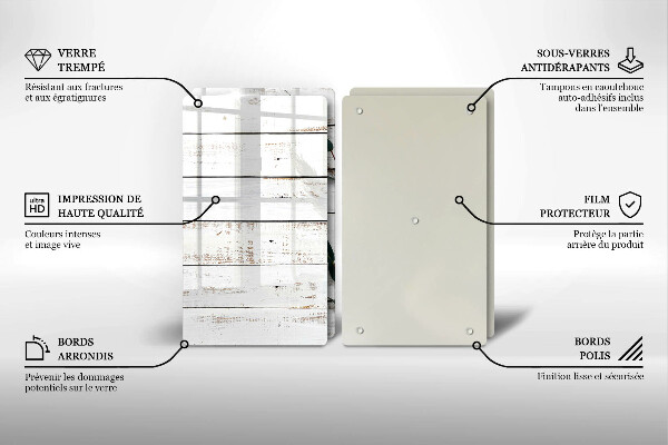 Sklo za varnú dosku Staré dosky a listy