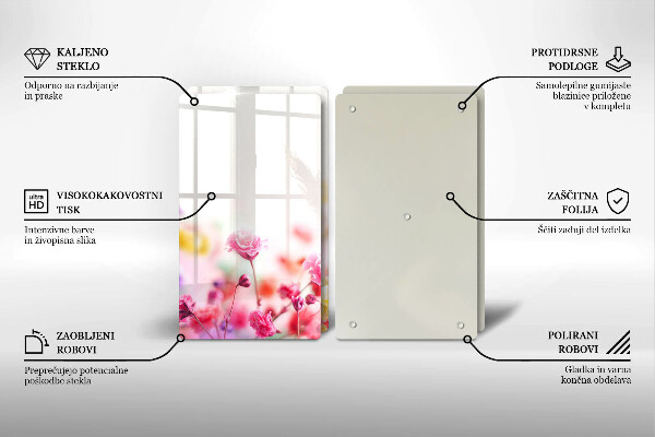 Sklo za varnú dosku Kvetinová lúka