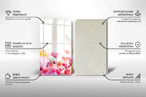 Sklo za varnú dosku Kvetinová lúka