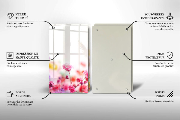 Sklo za varnú dosku Kvetinová lúka