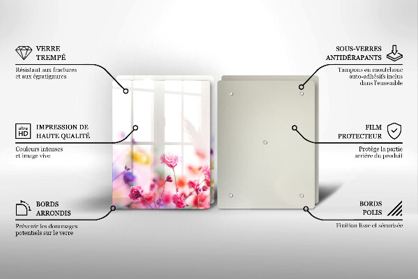 Sklo za varnú dosku Kvetinová lúka