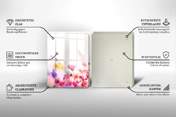 Sklo za varnú dosku Kvetinová lúka