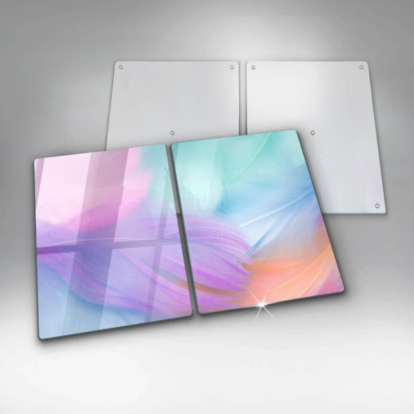 Sklo za varnú dosku Pastelové perie