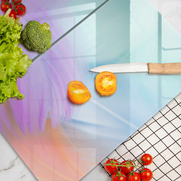 Sklo za varnú dosku Pastelové perie