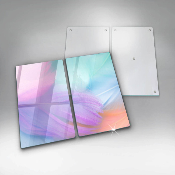 Sklo za varnú dosku Pastelové perie