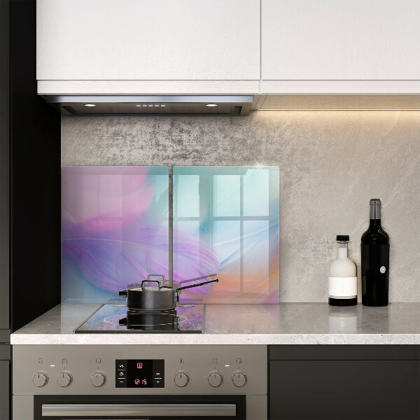 Sklo za varnú dosku Pastelové perie