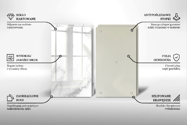 Kryt na stenu pri sporáku Moderný mramor