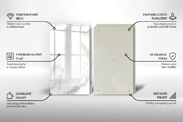 Kryt na stenu pri sporáku Moderný mramor