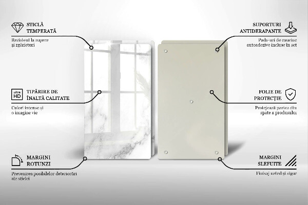 Kryt na stenu pri sporáku Moderný mramor