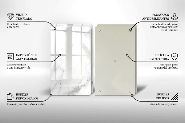 Kryt na stenu pri sporáku Moderný mramor