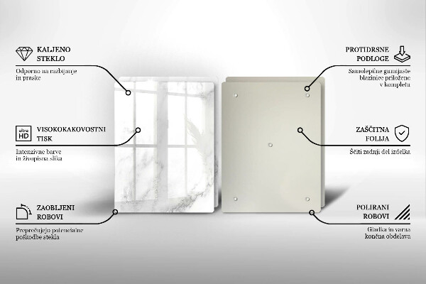 Kryt na stenu pri sporáku Moderný mramor