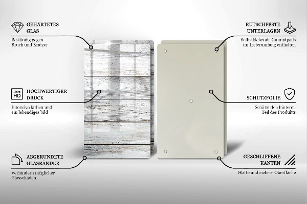 Kryt na stenu pri sporáku Svetlé drevené dosky