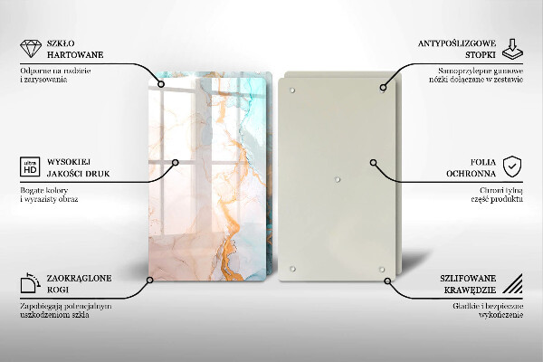 Kryt na stenu pri sporáku Mramorová abstrakcia