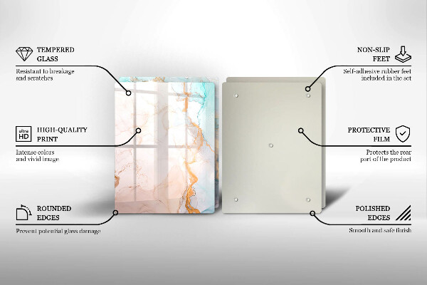 Kryt na stenu pri sporáku Mramorová abstrakcia