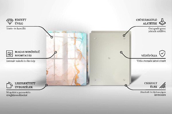 Kryt na stenu pri sporáku Mramorová abstrakcia