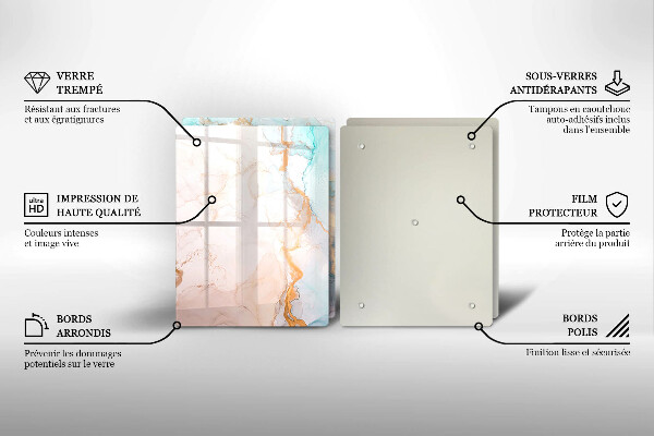 Kryt na stenu pri sporáku Mramorová abstrakcia