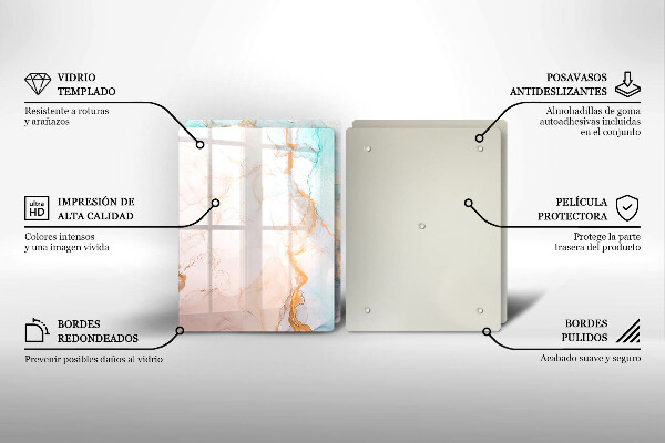 Kryt na stenu pri sporáku Mramorová abstrakcia