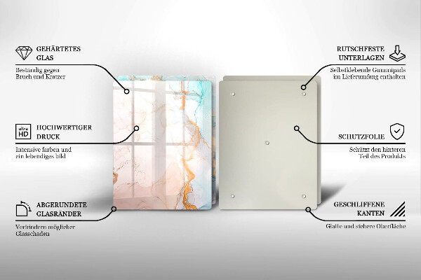 Kryt na stenu pri sporáku Mramorová abstrakcia