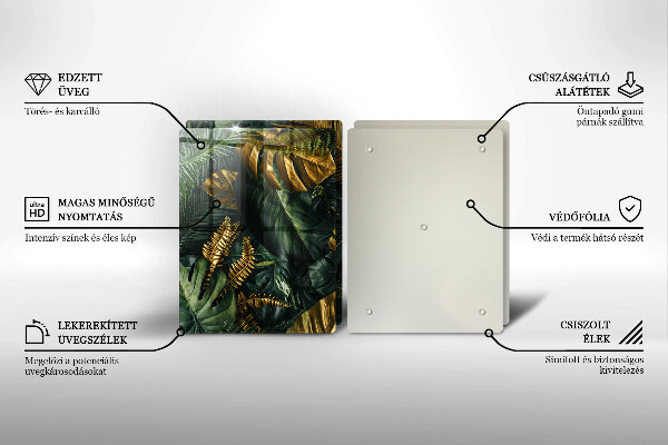 Kryt na stenu pri sporáku Zlaté listy monstera