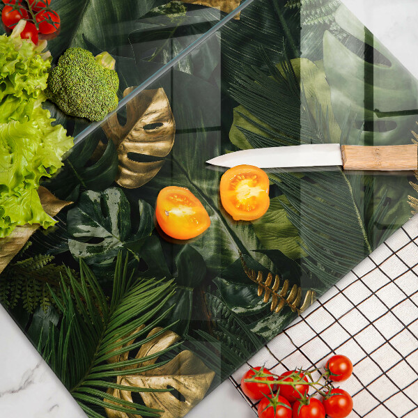 Kryt na stenu pri sporáku Zlaté listy monstera