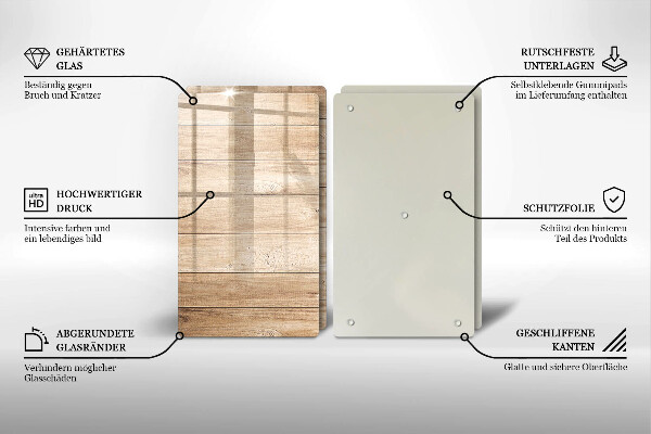 Sklo za varnú dosku Drevené dosky