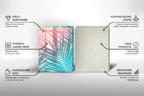 Sklo za varnú dosku Pastelové listy