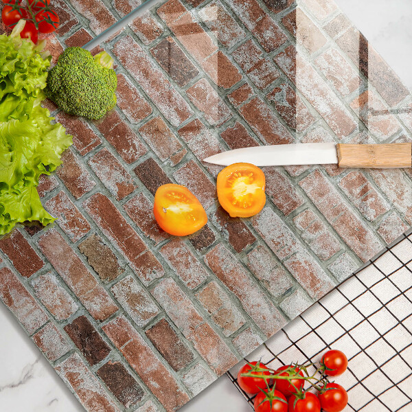 Sklo za varnú dosku Stará tehlová stena