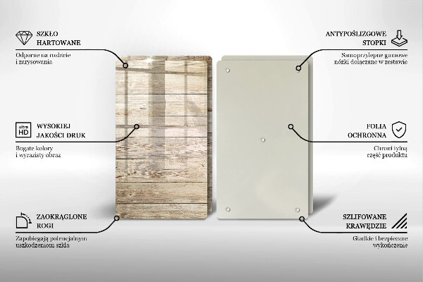 Sklo za varnú dosku Drevené dosky