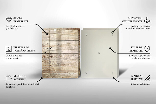 Sklo za varnú dosku Drevené dosky