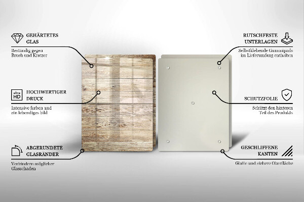 Sklo za varnú dosku Drevené dosky