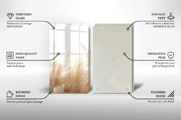 Sklo za varnú dosku Pampasová tráva