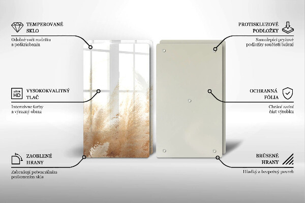 Sklo za varnú dosku Pampasová tráva