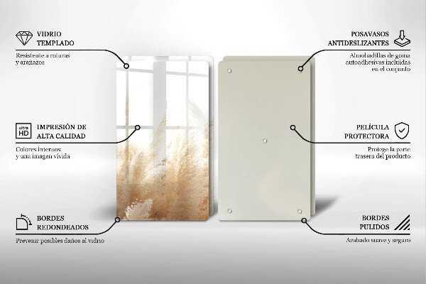 Sklo za varnú dosku Pampasová tráva