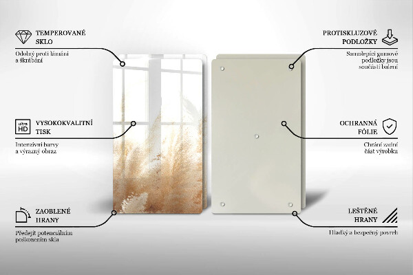 Sklo za varnú dosku Pampasová tráva