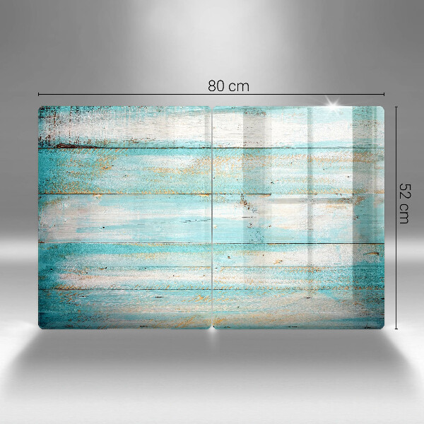 Tvrdené sklo za varnú dosku Vintage drevené dosky