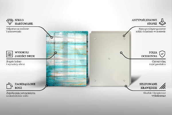 Tvrdené sklo za varnú dosku Vintage drevené dosky
