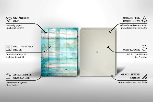Tvrdené sklo za varnú dosku Vintage drevené dosky